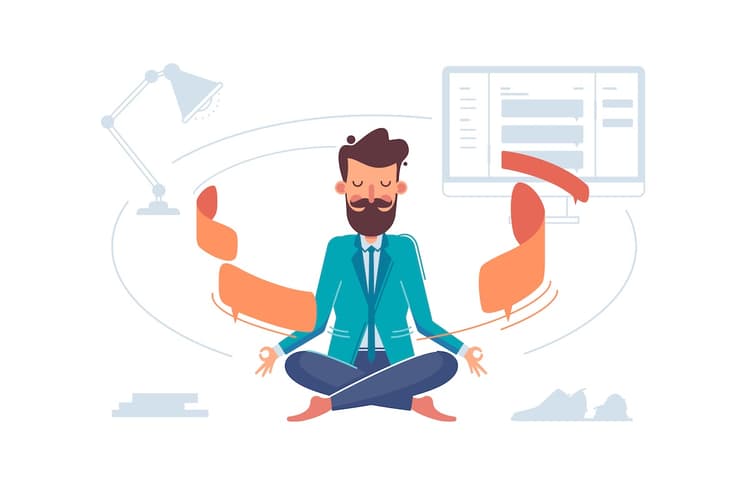 Meditation at office